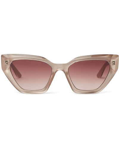 Karl Lagerfeld Semi-transparente Cat-Eye-Sonnenbrille - Pink