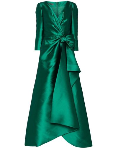 Alberta Ferretti Mikado Dress - Green