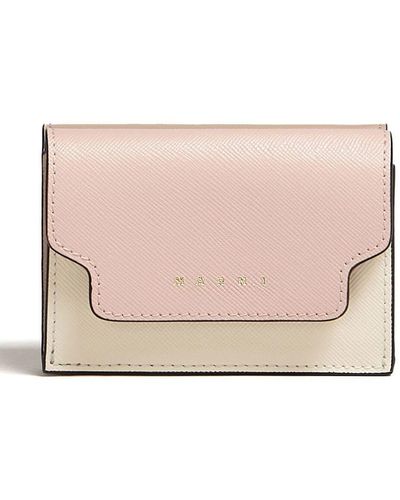Marni フラップ財布 - ピンク