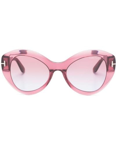Tom Ford Guinevere Sonnenbrille im Butterfly-Design - Pink