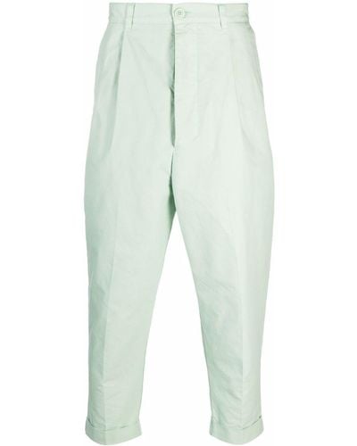 Ami Paris Ami Cropped Tapered Pants - Multicolor