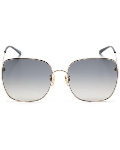 Chloé Gradient-lenses Oversize-frame Sunglasses - Gray