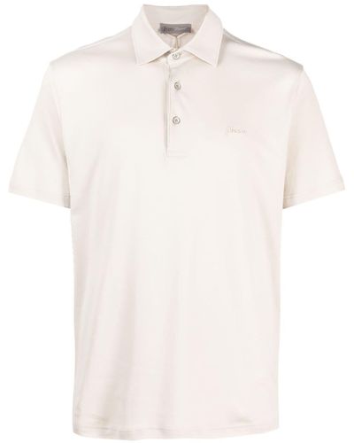 Herno Short-sleeve Cotton Polo Shirt - White