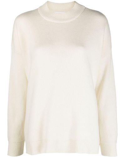 Liska Pullover Cashmere Sweater - White