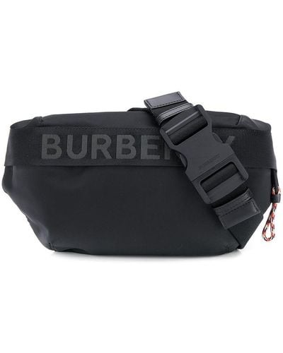 Burberry Logo Detail Econyl® Sonny Belt Bag - Black