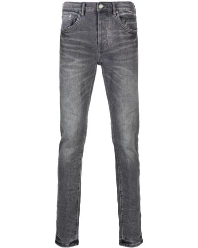 Purple Brand P001 Low-rise Slim-leg Jeans - Grey