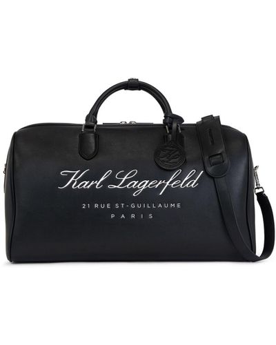 Karl Lagerfeld Hotel Karl Weekender Bag - Black
