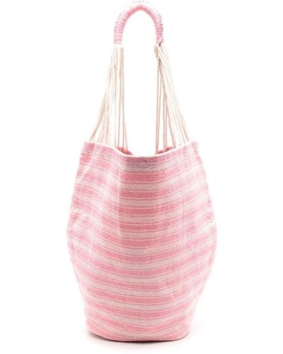 Nannacay Gaia Striped Shoulder Bag - Pink