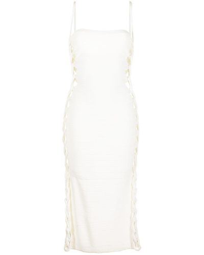Dion Lee Braided-strap Dress - White