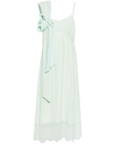 Simone Rocha Pressed Rose Slip Dress - White