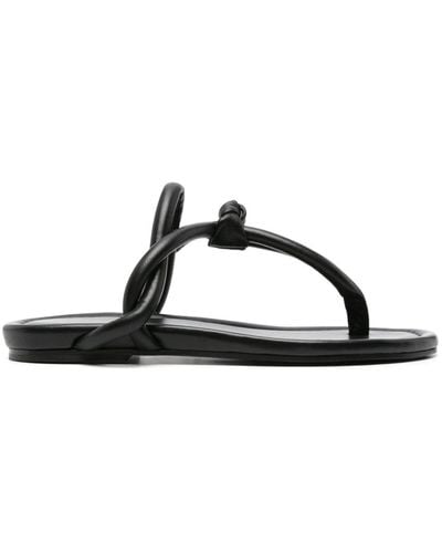Fabiana Filippi Padded Thong-strap Sandals - Black