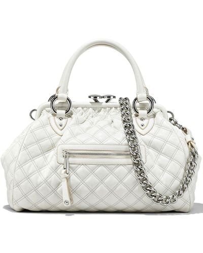 Marc Jacobs The Stam Leather Tote Bag - White