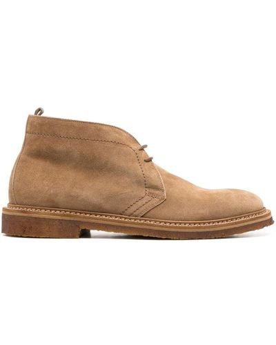 Officine Creative Hopkins Suede Boots - Brown