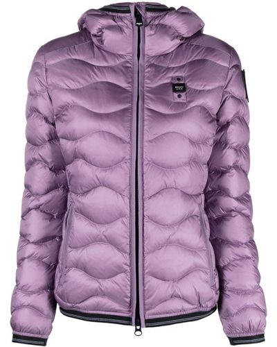Blauer Camelia Quilted Puffer Jacket - Purple