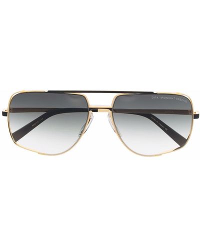 Dita Eyewear Midnight Special Navigator-frame Sunglasses - Metallic