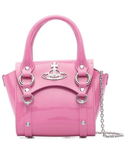 Vivienne Westwood Borsa tote con manico - Rosa