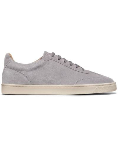 Brunello Cucinelli Suede Low-top Trainers - Grey