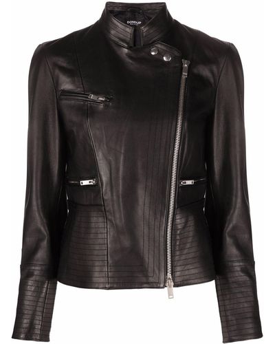 Dondup Giacca biker con zip - Nero