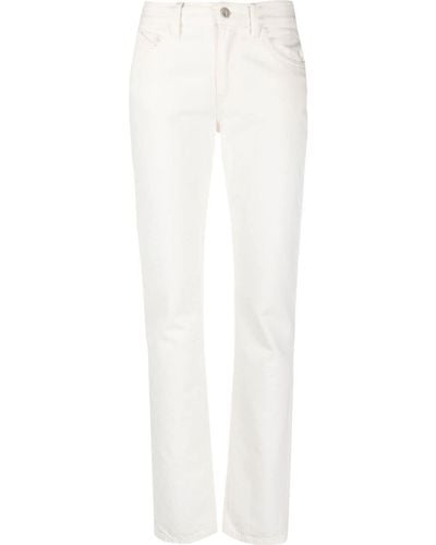 The Attico High-rise Slim-leg Jeans - White