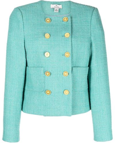 We Are Kindred Winona Double-breasted Tweed Jacket - Blue
