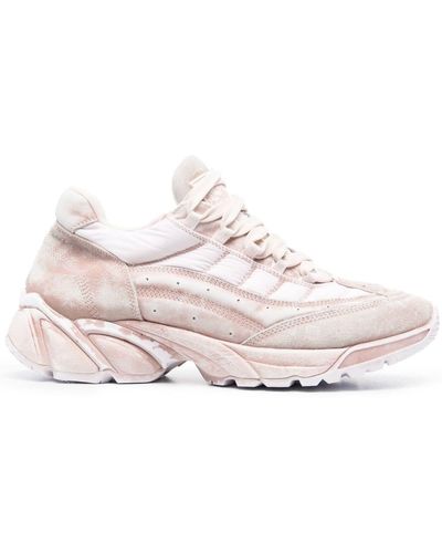 MM6 by Maison Martin Margiela Paneled Low-top Sneakers - Pink