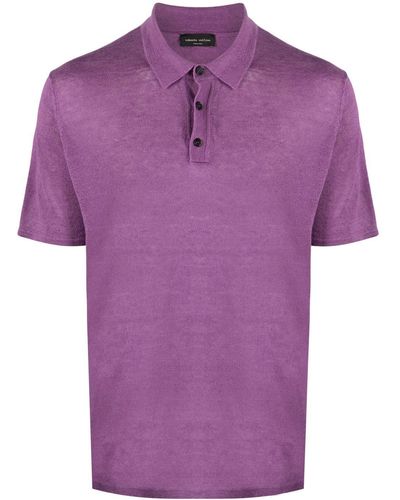 Roberto Collina Short-sleeve Polo Shirt - Purple
