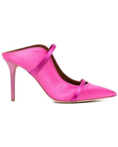Malone Souliers Pointed-toe Strappy Mules - Pink