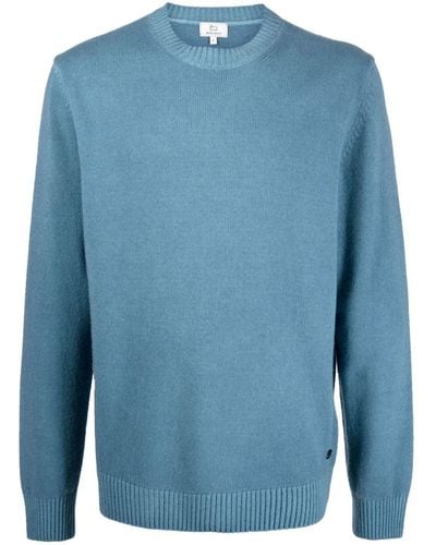 Woolrich Pullover mit rundem Ausschnitt - Blau