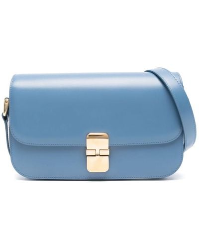 A.P.C. Grace Shoulder Bag - Blue
