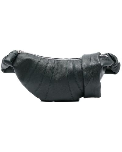 Lemaire Croissant Leather Shoulder Bag - Grey