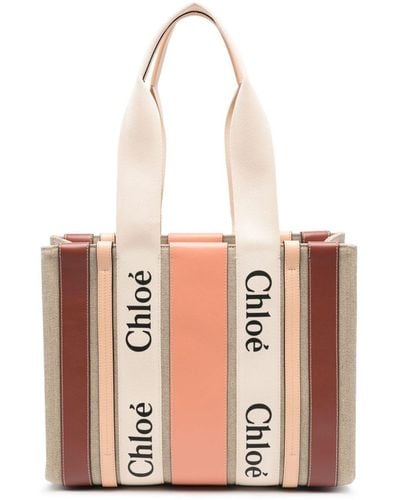 Chloé Medium Woody Tote Bag - Pink