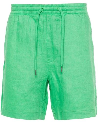 Polo Ralph Lauren Polo Pony-motif Linen Shorts - Green