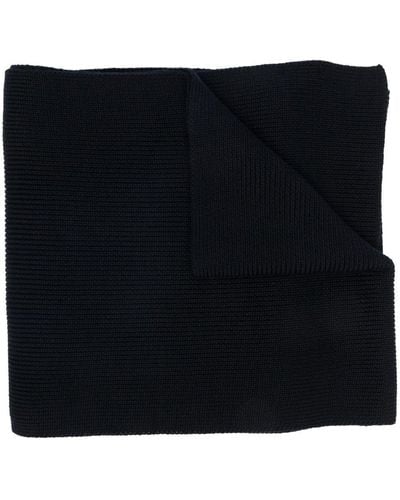 Moncler Schal mit Logo-Patch - Schwarz