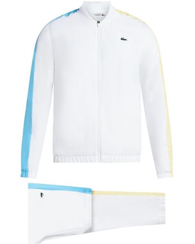 Lacoste Logo-print Zip-up Tracksuit - White