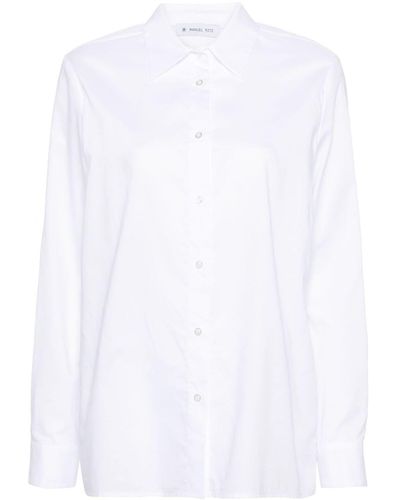 Manuel Ritz Camicia con colletto classico - Bianco