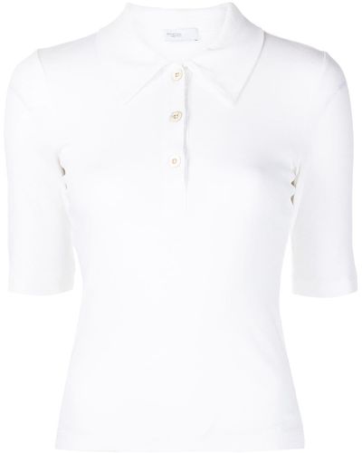 Rosetta Getty Short-sleeve Cotton Polo Shirt - White