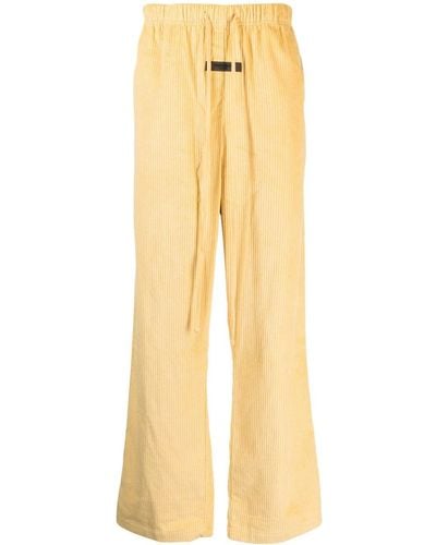 Fear Of God Drawstring Corduroy Track Trousers - Yellow