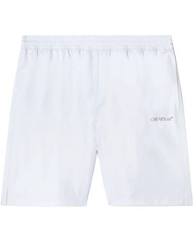 Off-White c/o Virgil Abloh Arrows-print Swim Shorts - White