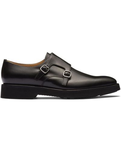 Church's Double-buckle Leather Monk Shoes - Black