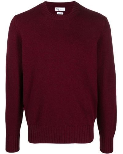 Doppiaa Crew-neck Wool-blend Sweater - Red