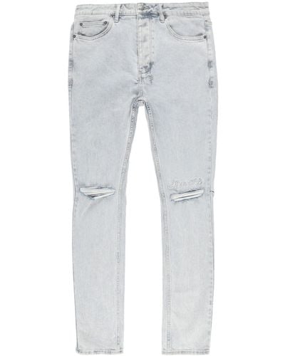 Ksubi Slim-Fit-Jeans im Distressed-Look - Blau