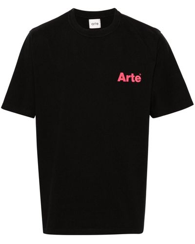 Arte' T-shirt Teo Back Heart - Nero