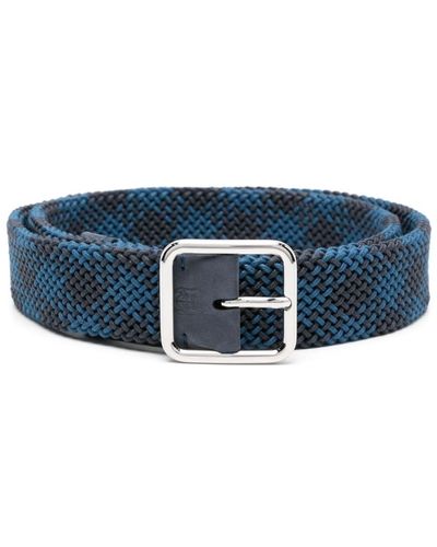 Corneliani Cinturón con diseño entrelazado - Azul