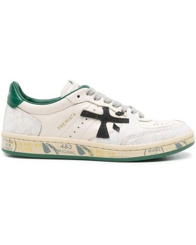 Premiata Bskt Clay 6778 Leather Sneakers - ホワイト