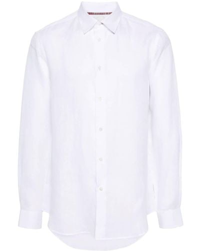 Paul Smith Popeline-Hemd aus Leinen - Weiß