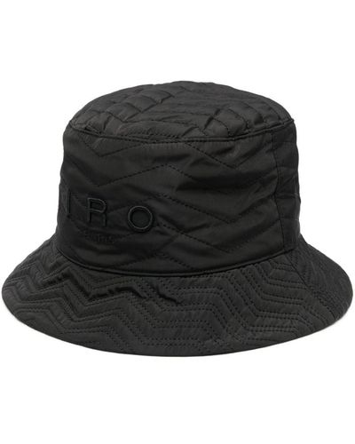IRO Sombrero de pescador con logo bordado - Negro