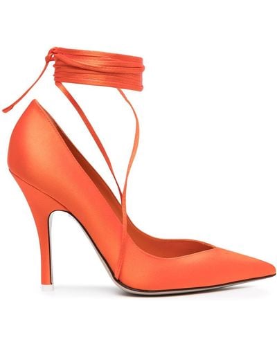 The Attico Ruby Lace-up Court Shoes - Orange