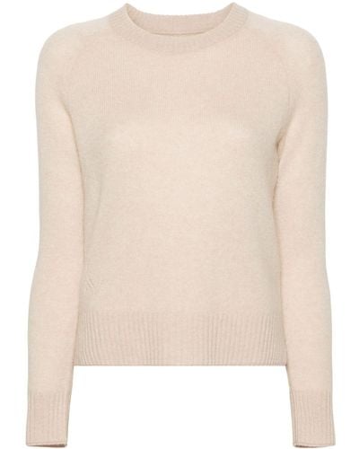 Zadig & Voltaire Sourcy Logo-perforated Sweater - Natural