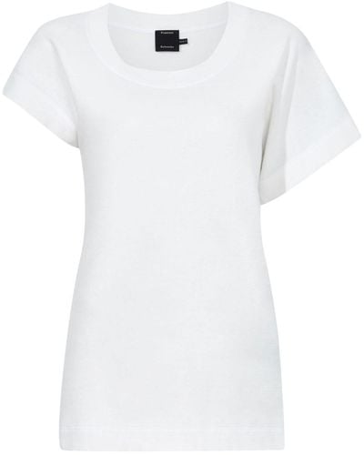 Proenza Schouler Asymmetric Crew-neck T-shirt - White