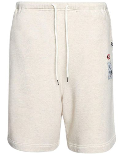 Maison Mihara Yasuhiro Drawstring-waist Cotton Shorts - Natural